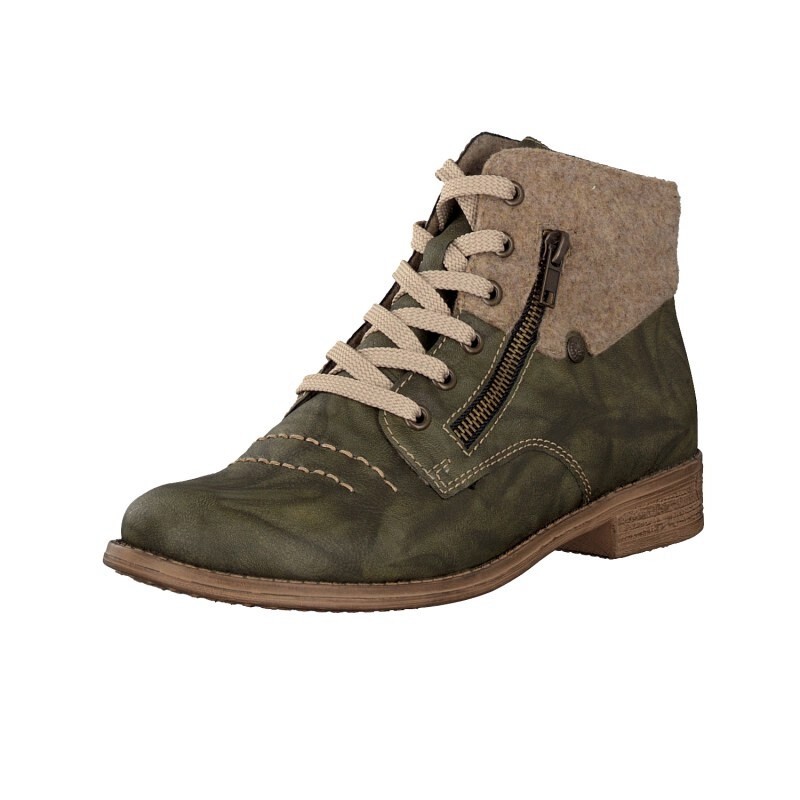 Botas Rieker 77420-54 Para Mulher - Verdes